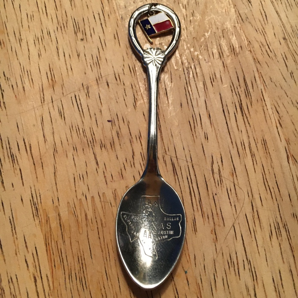 Republic of Texas sterling silver souvenir spoon